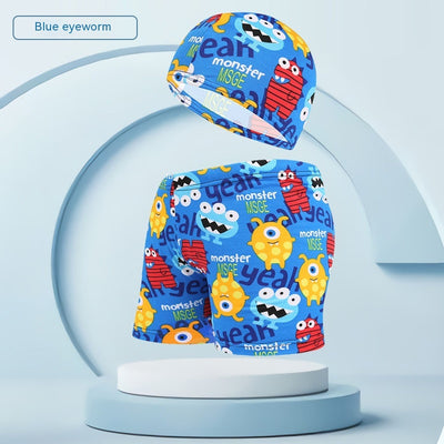 Traje de Baño Infantil con Gorro de Natación para Vacaciones en Playa - Image 6