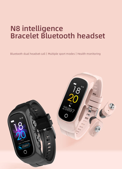 Pulsera Inteligente N8 con Bluetooth, Reproductor de Música y Modo Deportivo - Image 10
