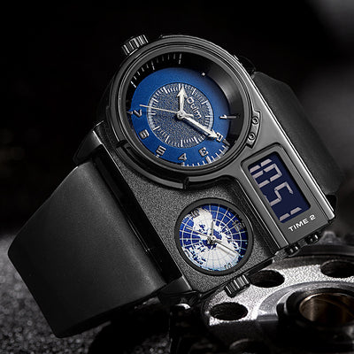 Reloj Deportivo Casual para Hombre con Esfera Grande y Correa de Cuero - Image 6