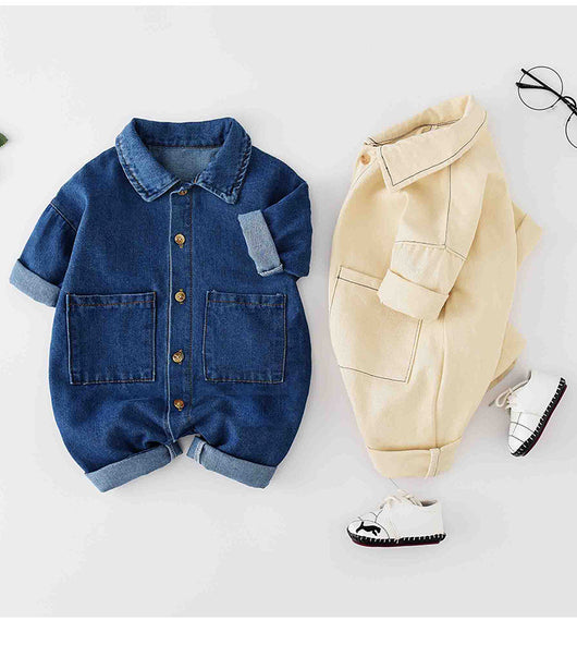 Mono Denim para Bebé - Jumpsuit Clásico y Versátil - Image 10