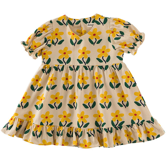 Vestido Infantil de Verano con Estampado Floral - Image 14