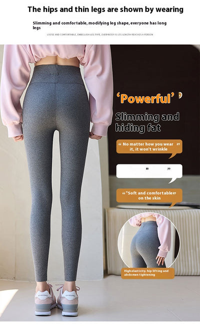 Leggings Térmicos de Algodón Puro con Forro Polar para Mujer - Cintura Alta y Elástico Reforzado - Image 15
