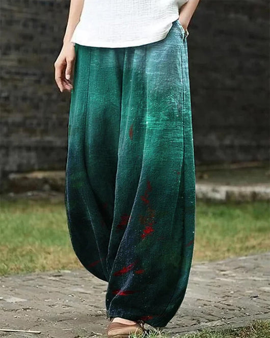 Pantalones Holgados Cintura Ajustada Talla Grande para Mujer - Image 7