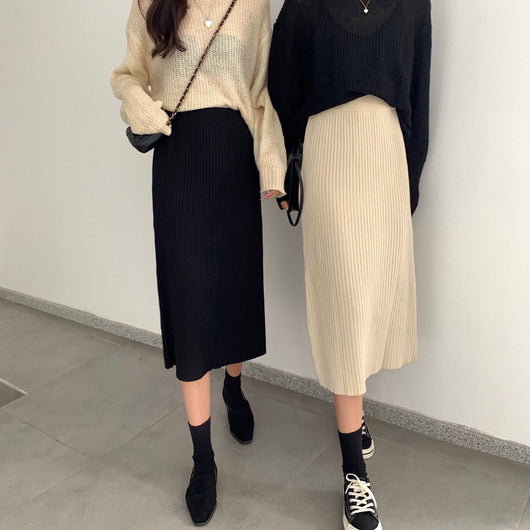 Falda Tejida Acolchada Midi para Mujer - Image 17