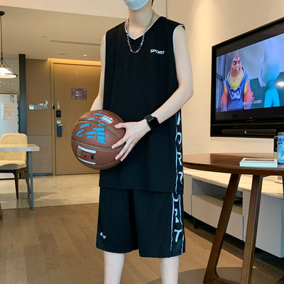 Conjunto Deportivo Casual - Camiseta sin Mangas y Pantalón Corto para Baloncesto - Image 8