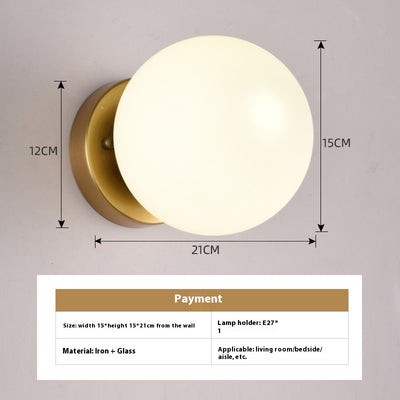 Lámpara Minimalista de Cristal para Mesita de Noche - Image 15