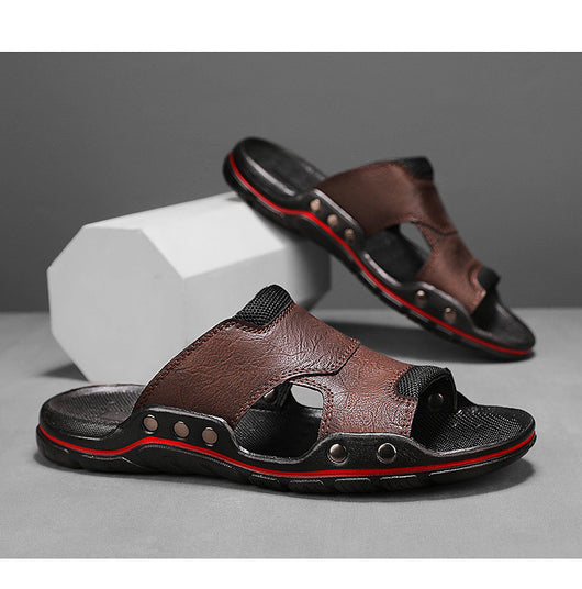 Sandalias Hombre Cuero Genuino Antideslizantes - Chanclas Outdoor Cómodas - Image 15