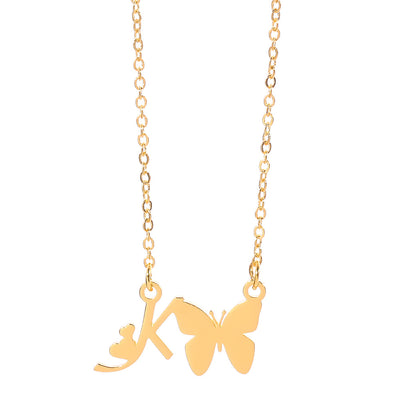 Collar Colgante Mariposa con Inicial Personalizada - Image 54