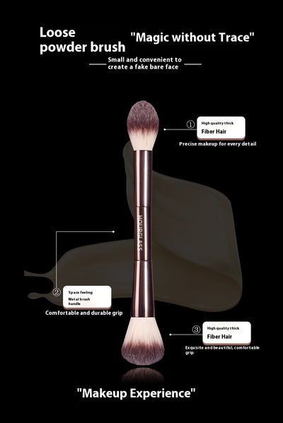 Brocha Doble para Maquillaje - Corrector y Polvo Profesional - Image 15