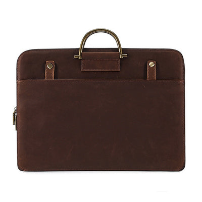Maletín Ejecutivo de Cuero Crazy Horse para Hombre - Bolsa Portacomputadora - Image 6