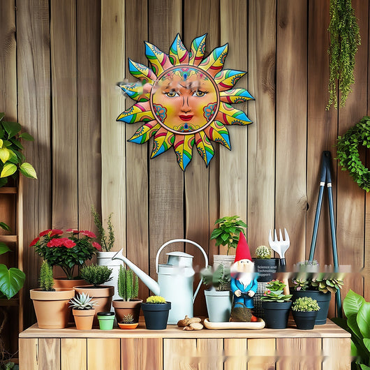 Decoración de Pared Sol de Hierro - Adorno Metálico para Jardín e Interiores - Image 8