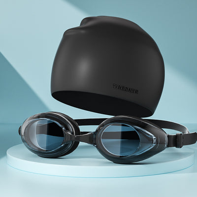 Gafas de Natación HD Anti-Empaño con Gorro - Marco Grande Impermeable