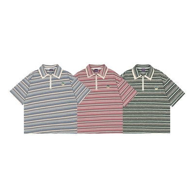 Polo Rayado con Solapa y Manga Corta - Image 7