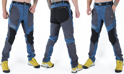 Pantalones de Senderismo Impermeables Slim Fit con Forro Polar para Hombre - Image 23