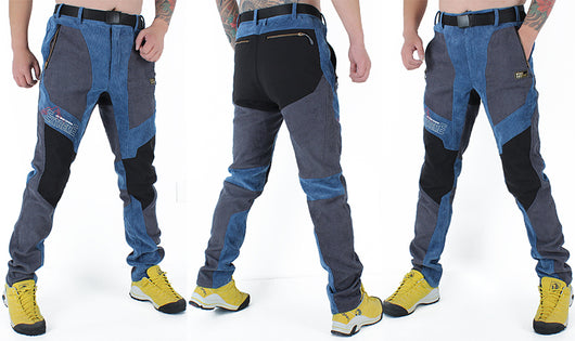 Pantalones de Senderismo Impermeables Slim Fit con Forro Polar para Hombre - Image 23