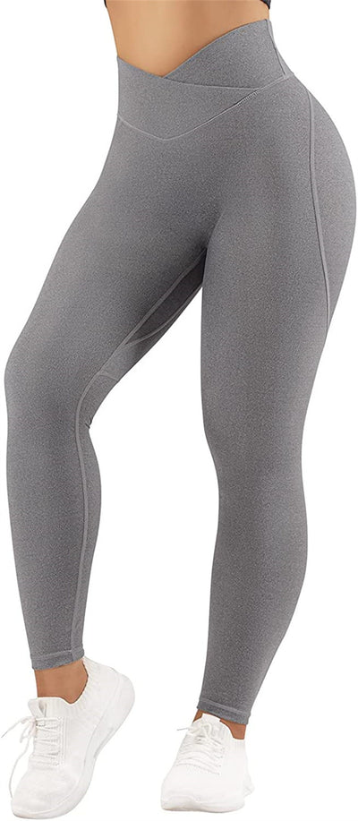 Pantalones de Yoga Talle Alto con Estampado Cruzado en Caderas - Image 18