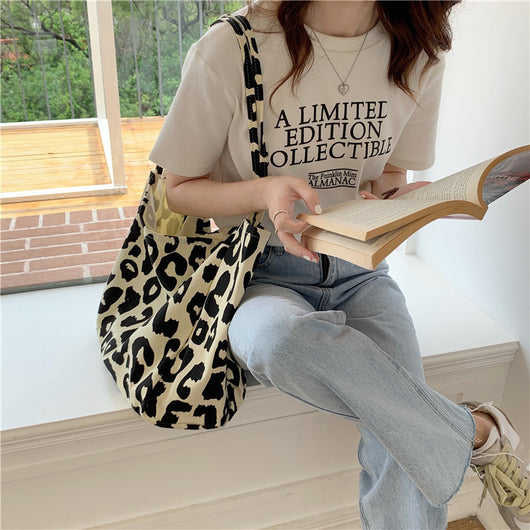 Bolso de Lona con Estampado Animal y Gran Capacidad - Image 11