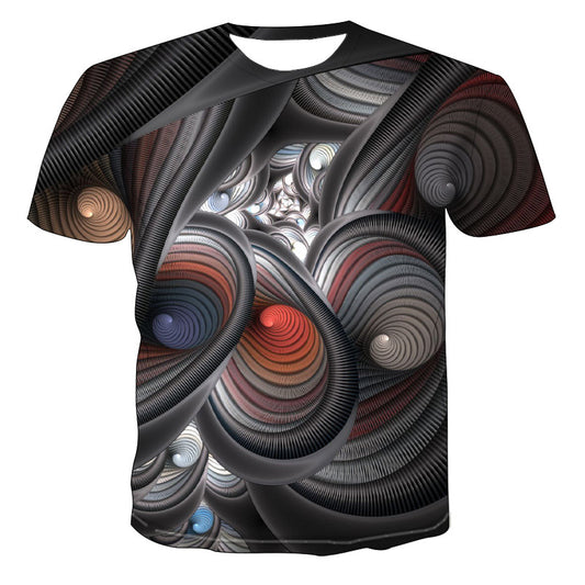 Camiseta Estampado Olas del Mar Transpirable
