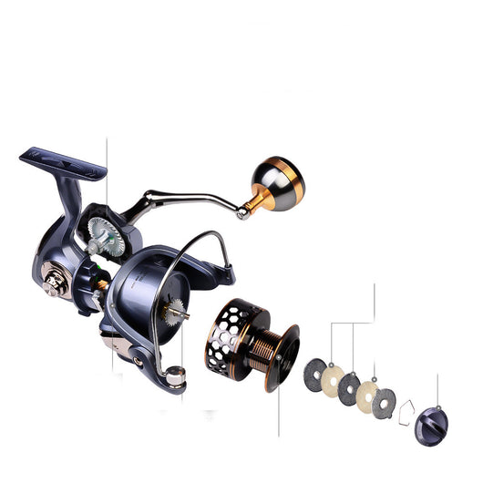 Carrete de Pesca Giratorio Metal Completo con Hilo Luya - Image 16
