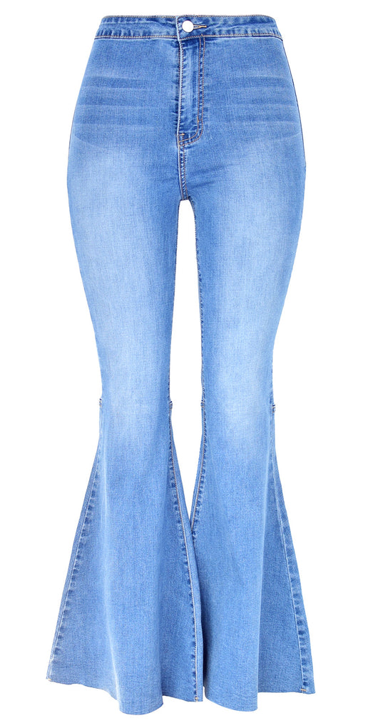 Pantalones Denim Acampanados de Pierna Ancha - Image 3
