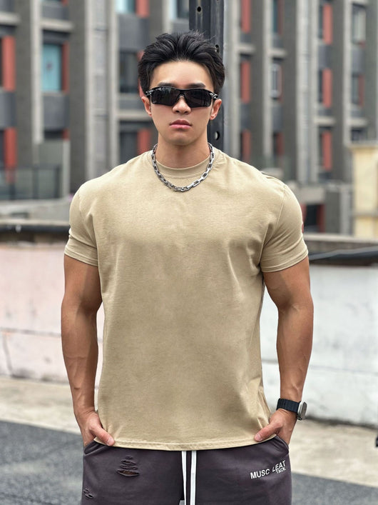 Camiseta Deportiva Suelta de Algodón para Hombre - Image 26