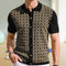 Cardigan Jacquard de Lino Tencel Manga Corta para Hombre