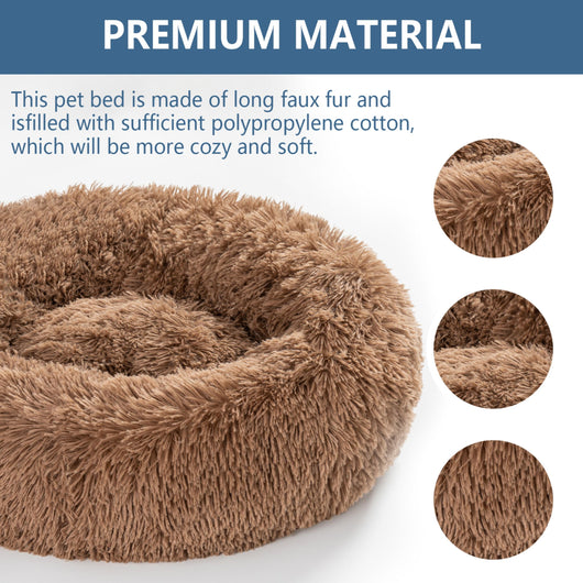 Cama Donut para Perros - Cómoda Felpa Suave Lavable - Image 86