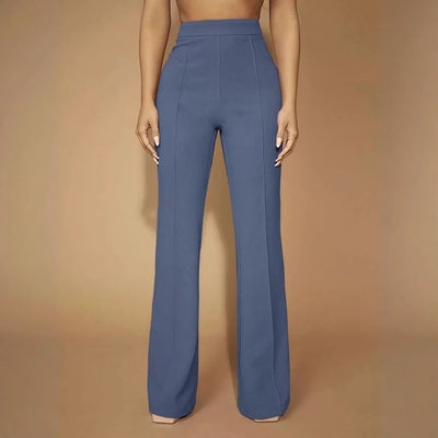 Pantalones de Cintura Alta para Mujer - Elegancia Profesional y Comodidad Diaria - Image 4