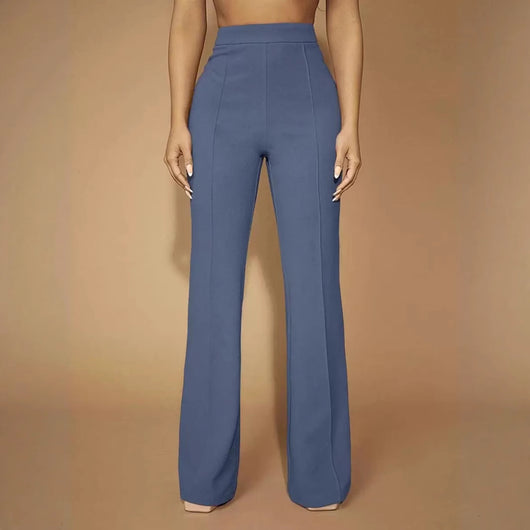 Pantalones de Cintura Alta para Mujer - Elegancia Profesional y Comodidad Diaria - Image 4