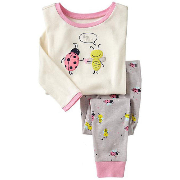 Pijama Infantil Estampado Cartoon - Conjunto Cómodo para el Hogar