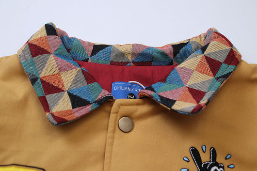 Chaqueta Polo Suelta Retro Americana con Cuello Clásico - Image 17