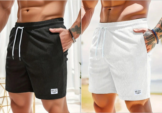 Shorts Deportivos de Cordón Verano Pana Hombre - Image 4
