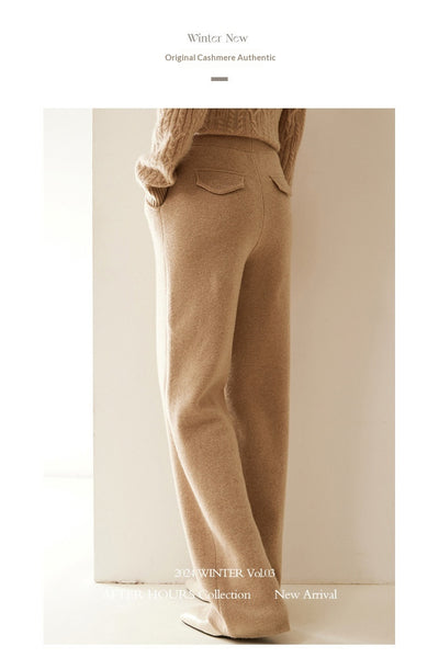 Pantalones de Cashmere Anchos de Cintura Alta - Diseño Elegante y Favorecedor - Image 27
