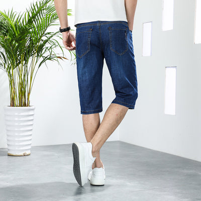 Pantalones de Mezclilla Ejecutivos Rectos Elásticos Verano - Image 7