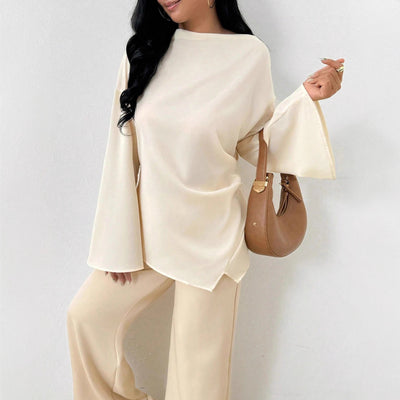 Blusa Larga con Dobladillo Irregular para Mujer