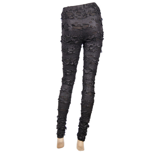 Leggings Ajustados con Malla y Detalles Desgarrados Estilo Ghost Claw - Image 11