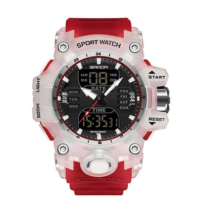 Reloj Despertador Multifuncional con Luz Verde y Sensor Fotoeléctrico - Resistente al Agua y Golpes - Image 14
