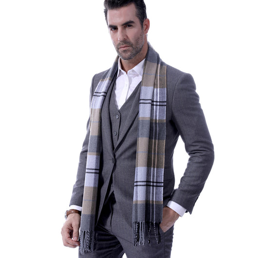 Bufanda Versátil para Hombre - Elegancia Casual y Profesional