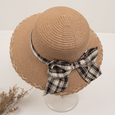 Sombrero de Paja Coreano con Moño - Protección Solar Elegante - Image 4