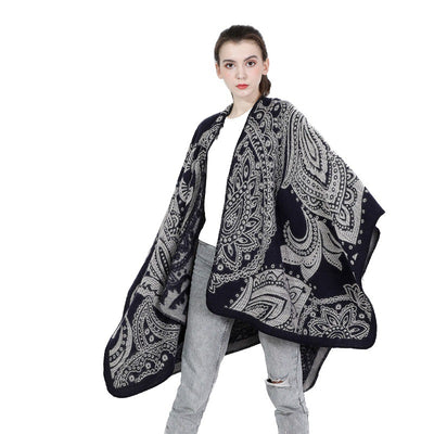 Bufanda Capa de Cachemira para Mujer - Abrigo Versátil Otoño Invierno - Image 5