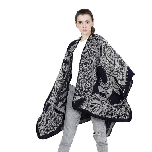Bufanda Capa de Cachemira para Mujer - Abrigo Versátil Otoño Invierno - Image 5