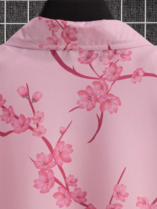Camisa Estampada Floral de Manga Corta - Image 10