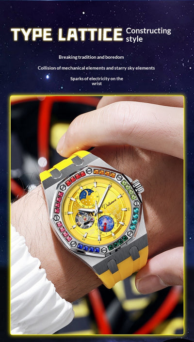 Reloj Mecánico Luminoso Impermeable Hombre - Serie Cielo Estrellado - Image 19