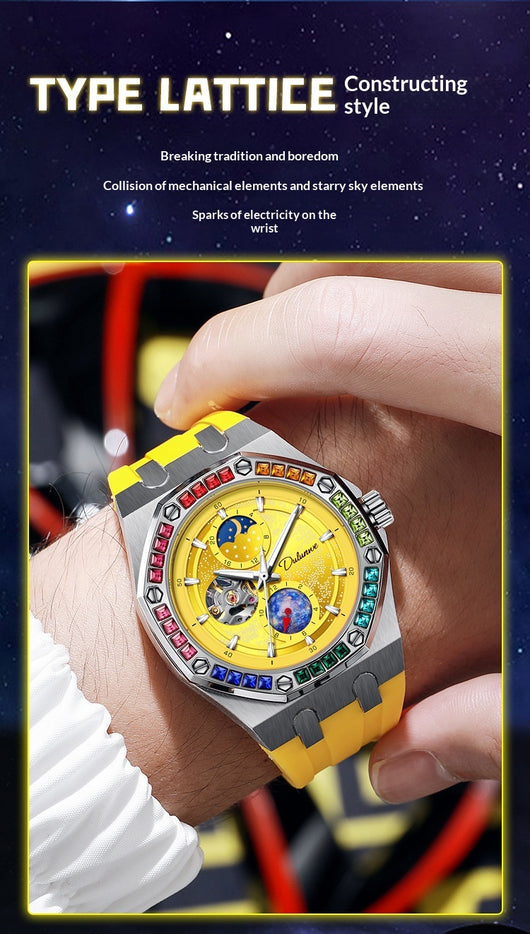 Reloj Mecánico Luminoso Impermeable Hombre - Serie Cielo Estrellado - Image 19