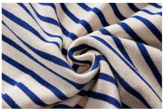 Camisa de Algodón a Rayas con Cuello Solapa para Hombre - Image 13