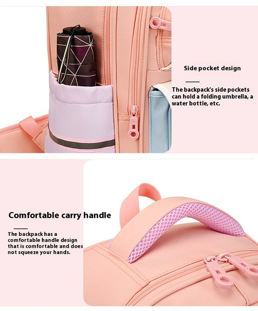 Mochila Escolar Ergonómica con Protección de Espalda y Múltiples Compartimentos - Image 16