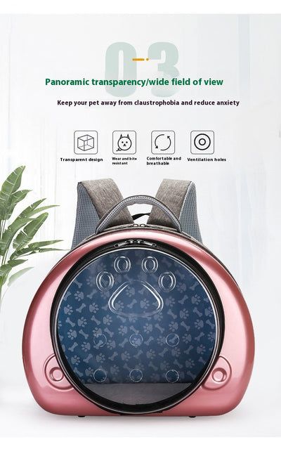 Mochila Transportadora Transparente para Mascotas con Cápsula Espacial - Image 18
