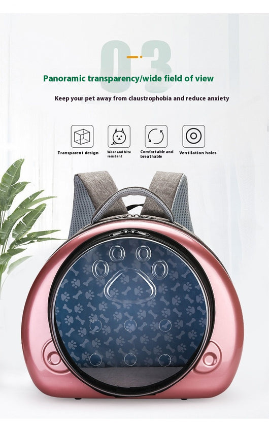 Mochila Transportadora Transparente para Mascotas con Cápsula Espacial - Image 18