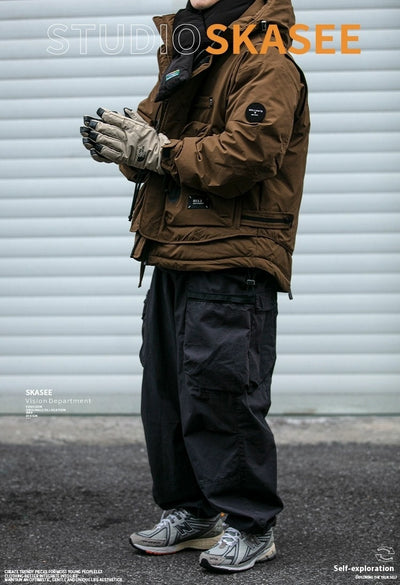 Chaqueta Acolchada de Trabajo Impermeable con Capucha y Múltiples Bolsillos - Image 25