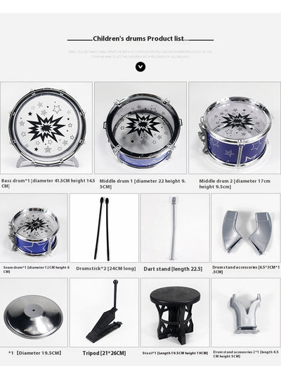 Kit de Batería Jazz Infantil - Instrumento Musical Educativo - Image 10